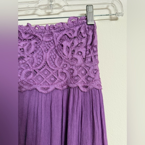FREE PEOPLE One Womens Purple Adella Corset Sleeveless Maxi Dress XS - Picture 3 of 5